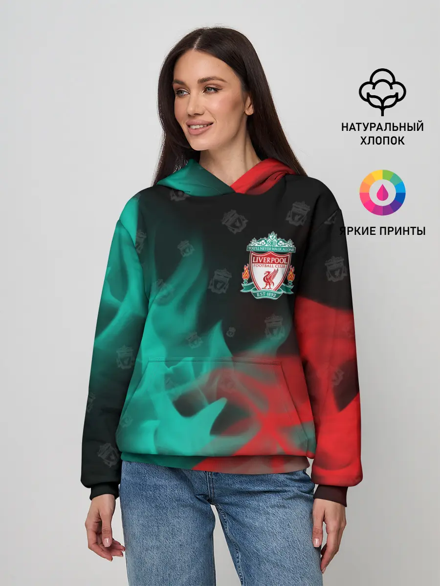 Женское худи / LIVERPOOL / Ливерпуль