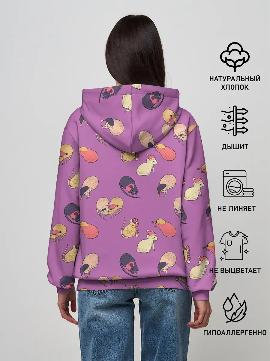 Женское худи / Спящие мыши