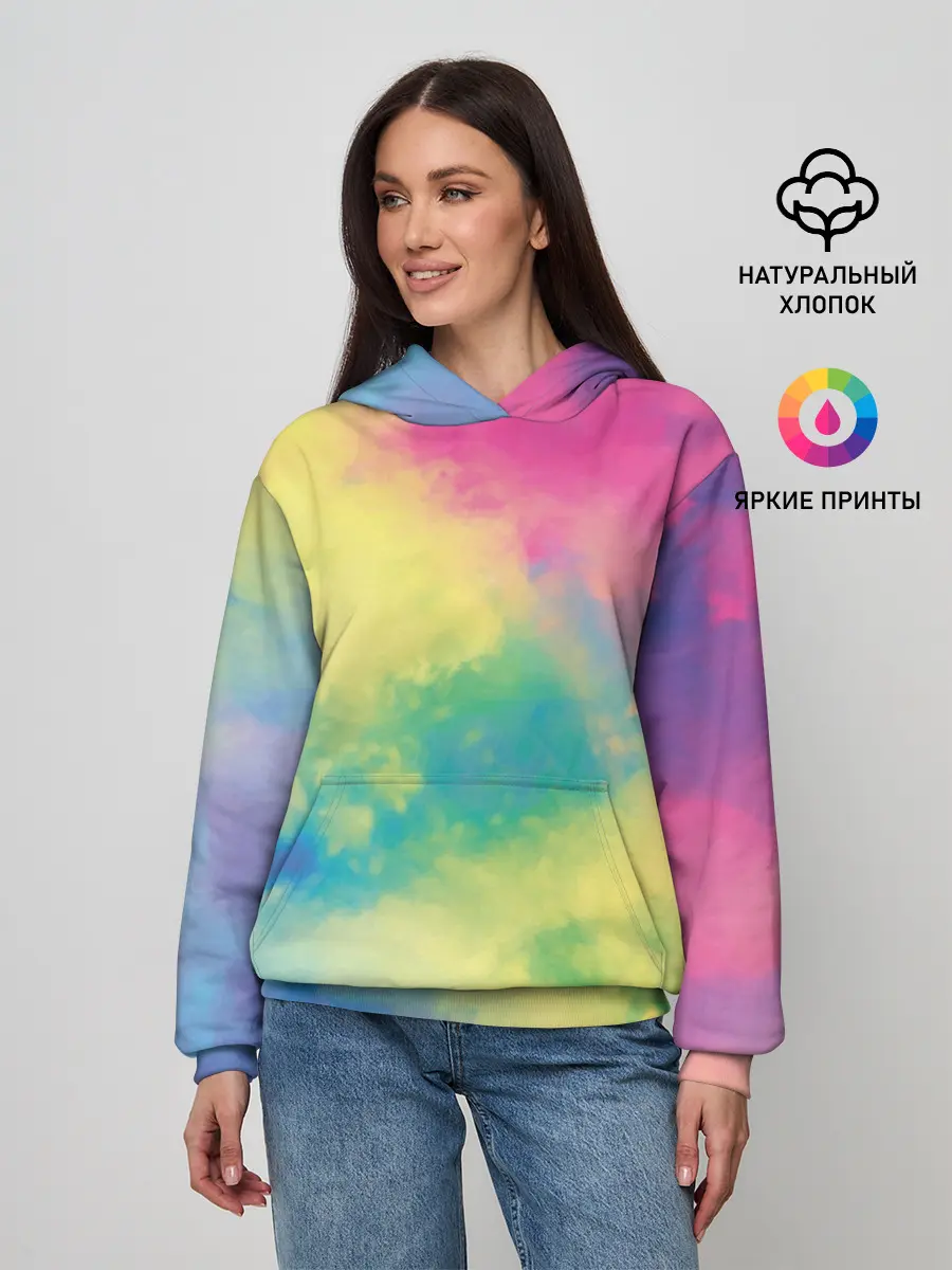 Женское худи / Tie-Dye