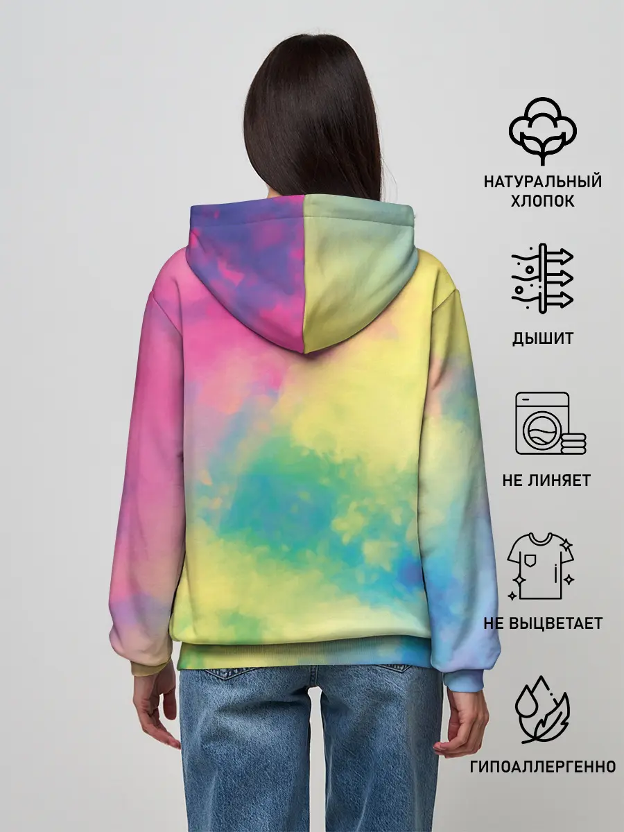 Женское худи / Tie-Dye