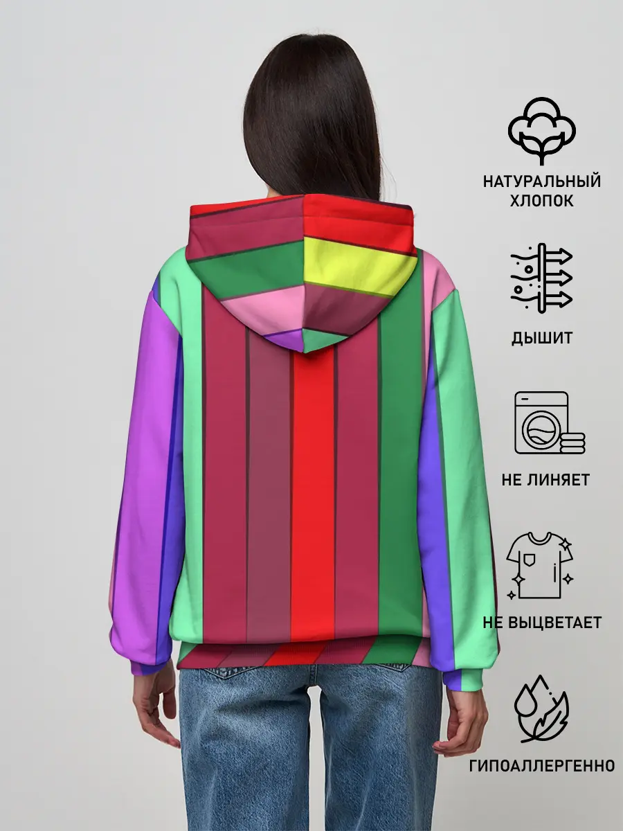 Женское худи / радуга