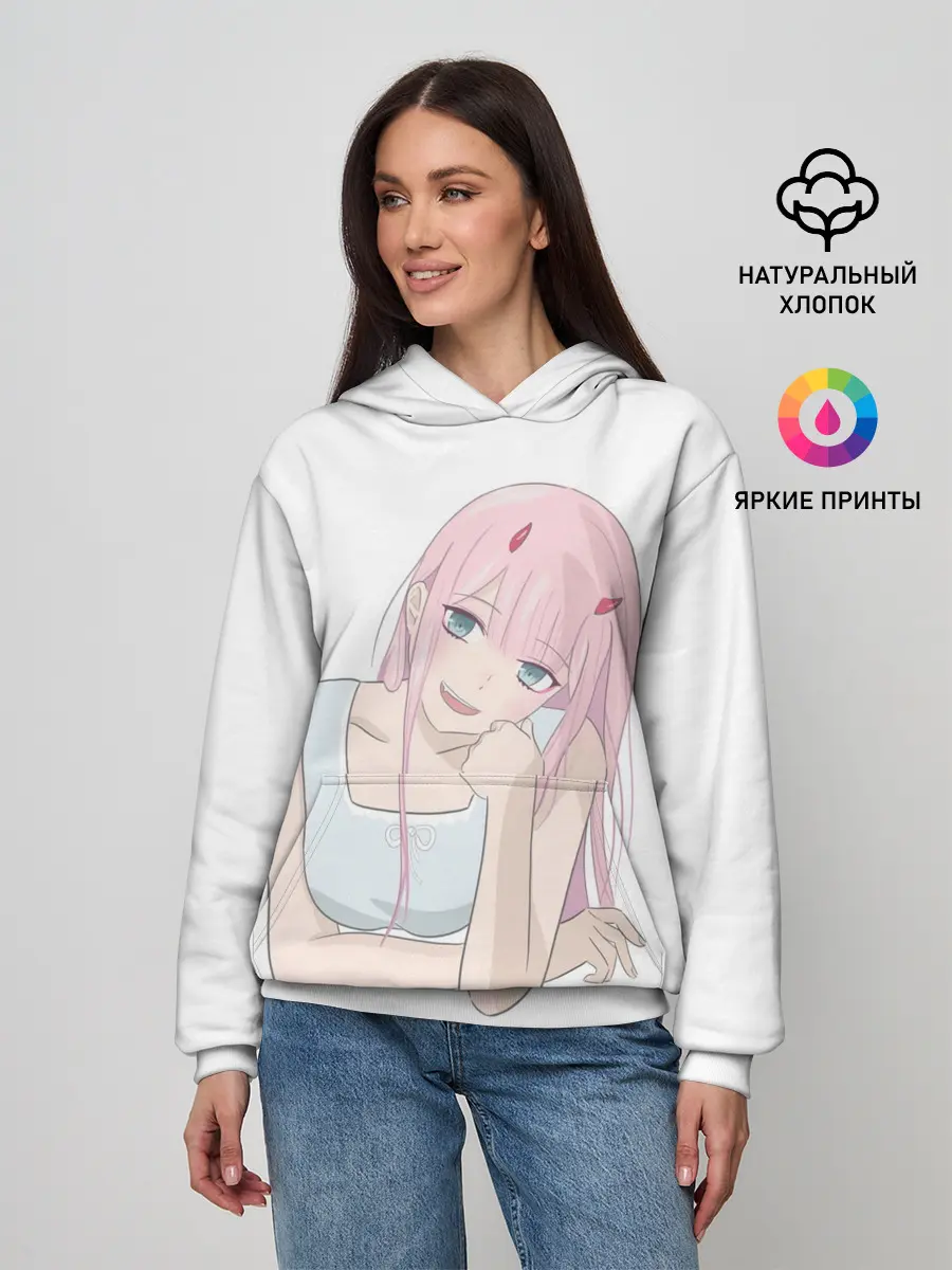 Женское худи / Милая Zero Two