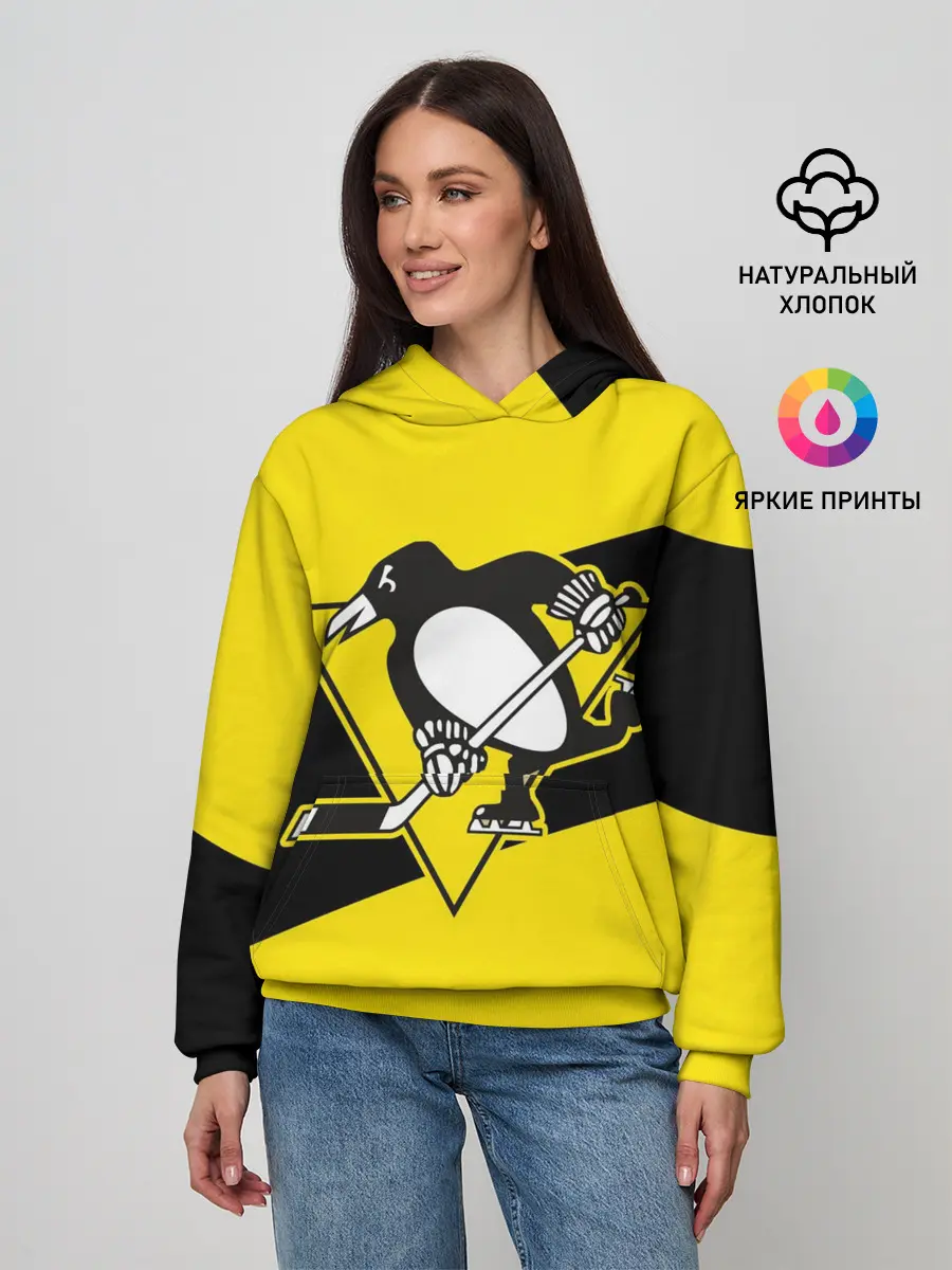 Женское худи / Питтсбург Пингвинз