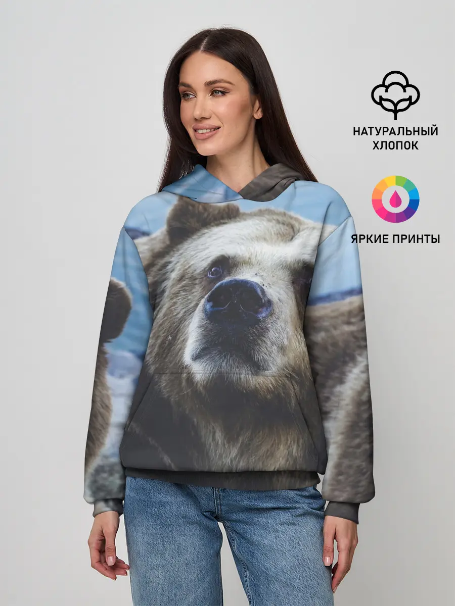 Женское худи / Гризли