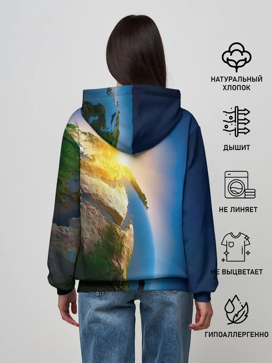 Женское худи / Планета Земля