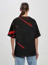 Женская футболка оверсайз / Юмико Такаги в черном Hellsing