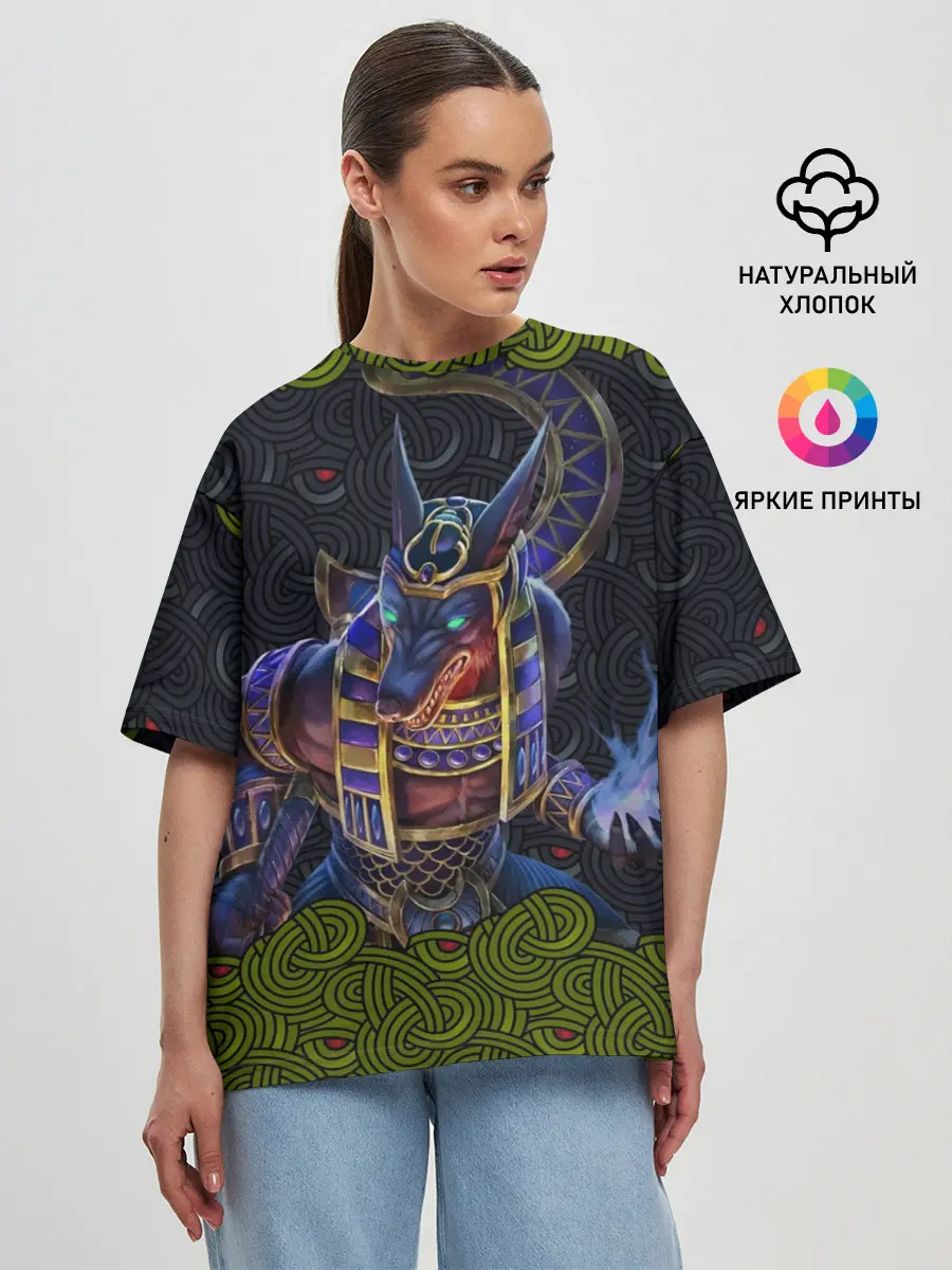 Женская футболка оверсайз / Суд Анубиса