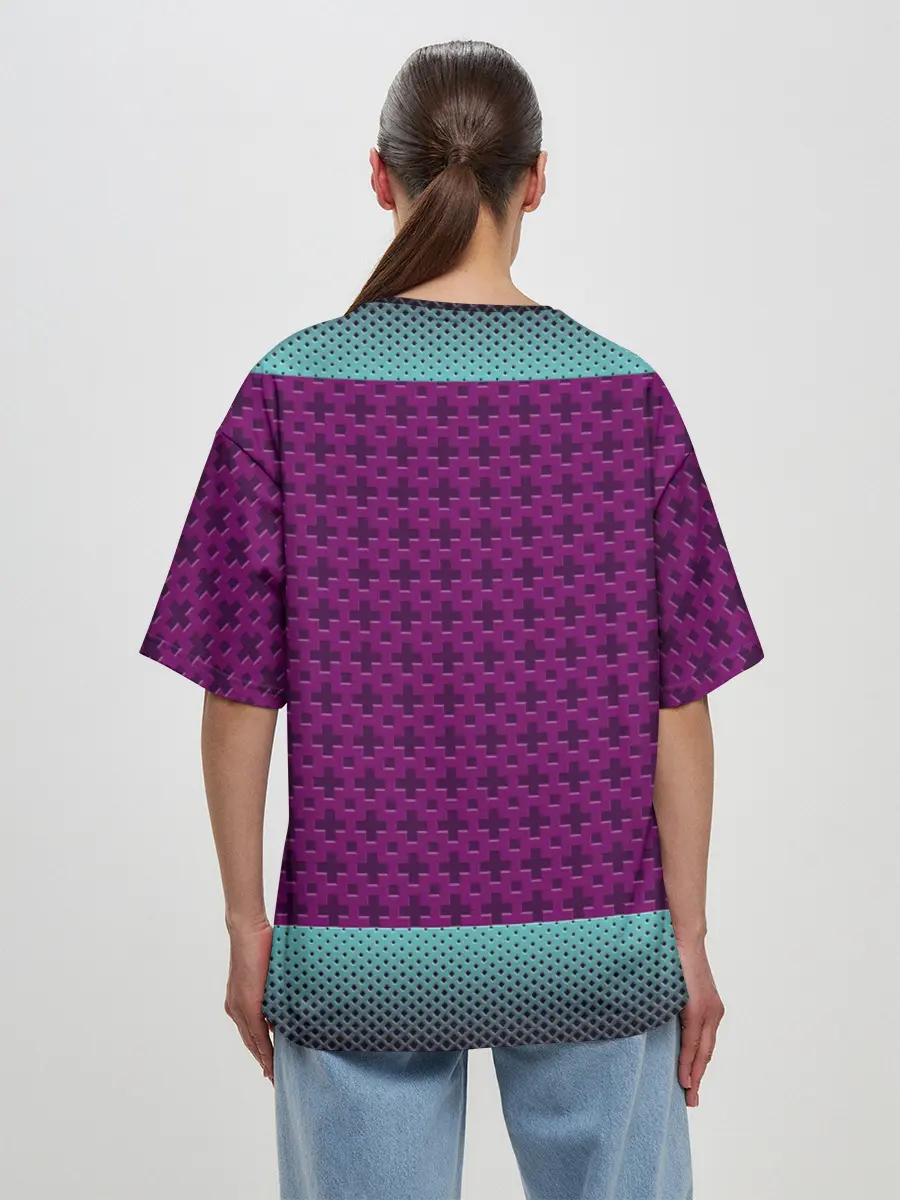 Женская футболка оверсайз / Неоновый гонщик