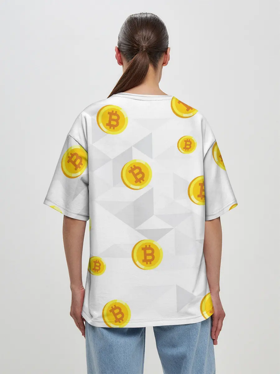 Женская футболка оверсайз / БИТКОИН | BITCOIN