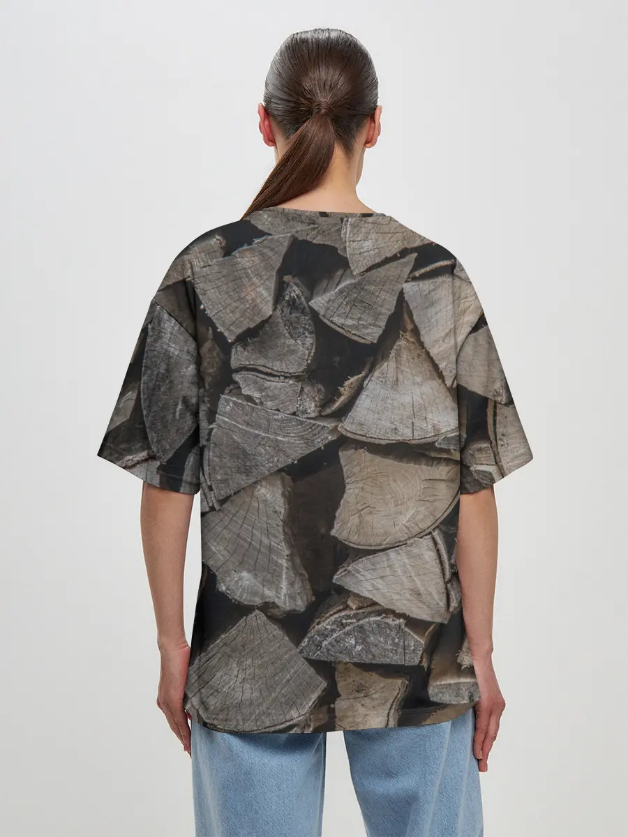 Женская футболка оверсайз / ДРОВА