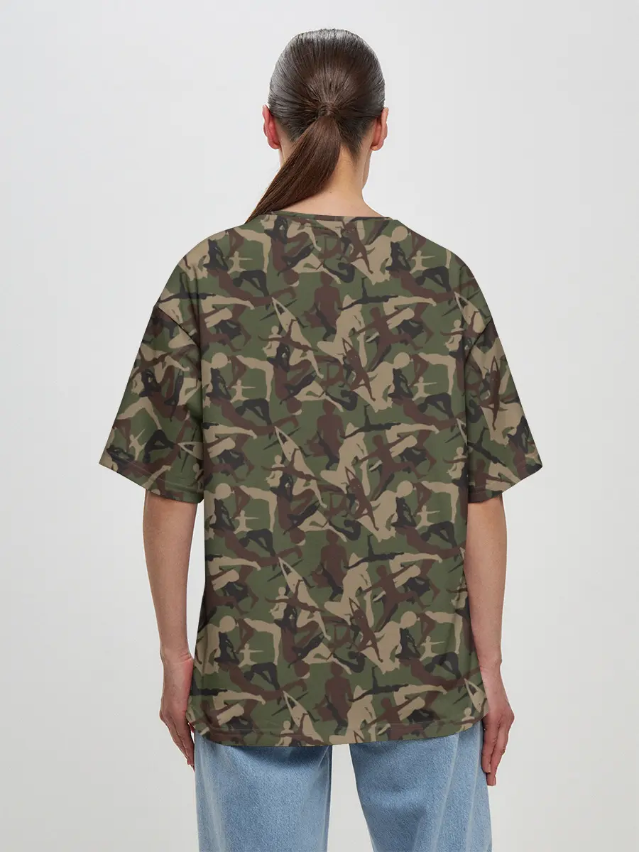 Женская футболка оверсайз / Йога