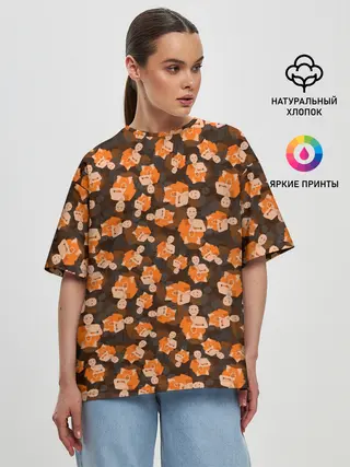 Женская футболка оверсайз / Медитация