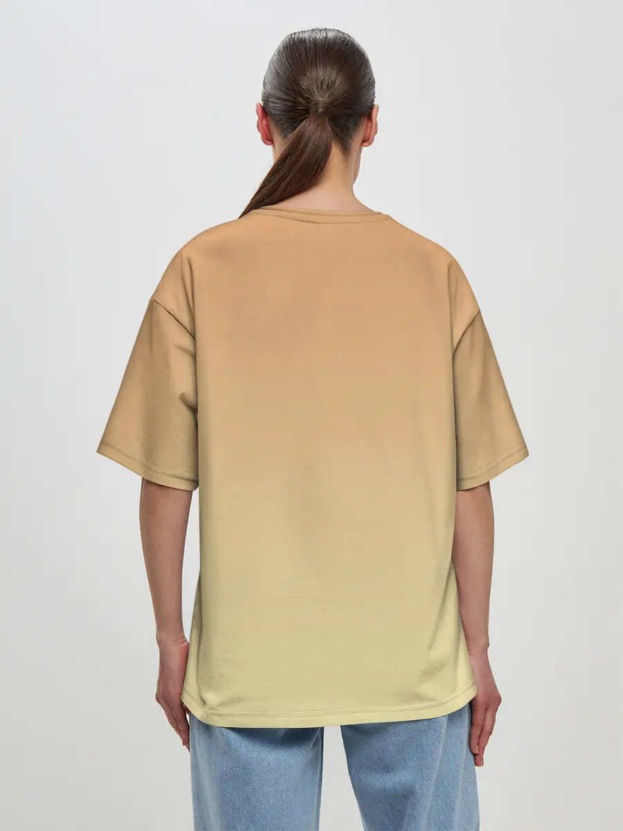 Женская футболка оверсайз / милашный зверек