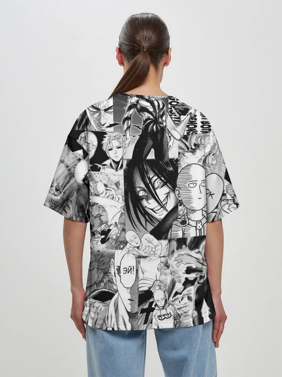 Женская футболка оверсайз / One-Punch Man