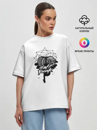 Женская футболка оверсайз / Daft Punk