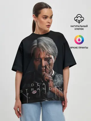 Женская футболка оверсайз / Death Stranding | Cliff