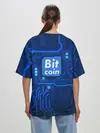 Женская футболка оверсайз / BITCOIN | БИТКОИН