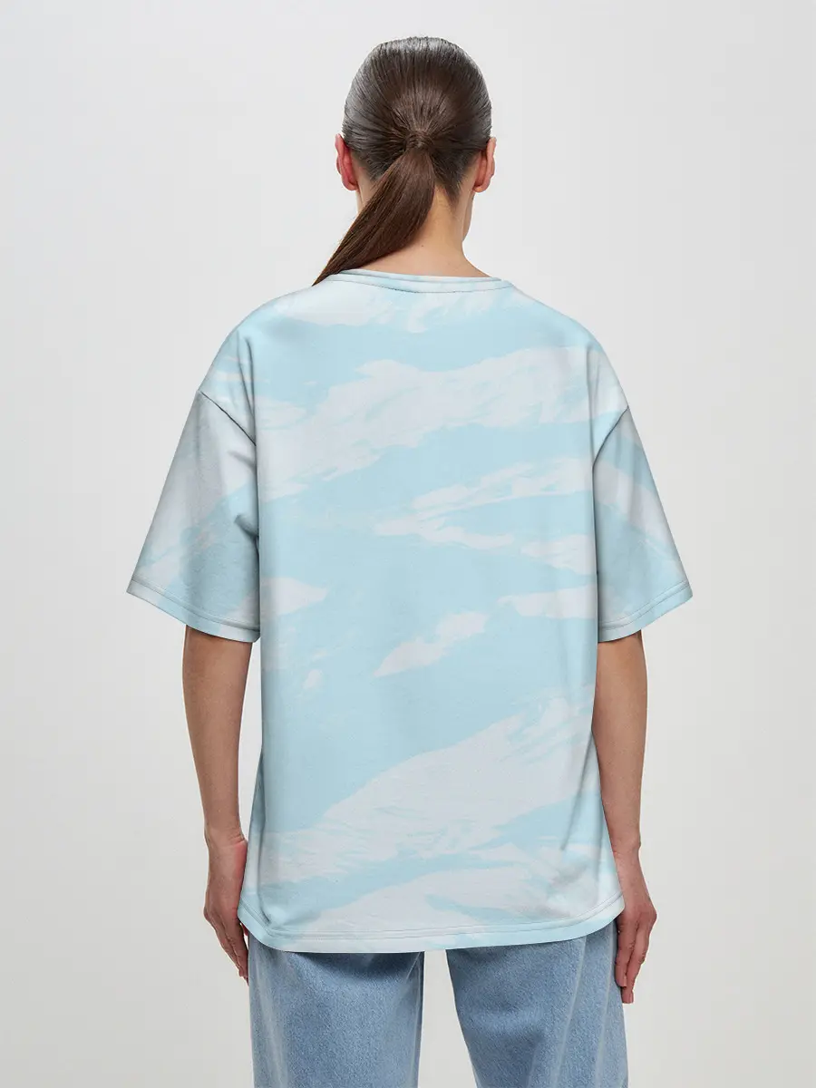 Женская футболка оверсайз / Снежный танец | Dota 2