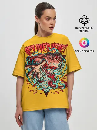 Женская футболка оверсайз / Пудж | Dota 2