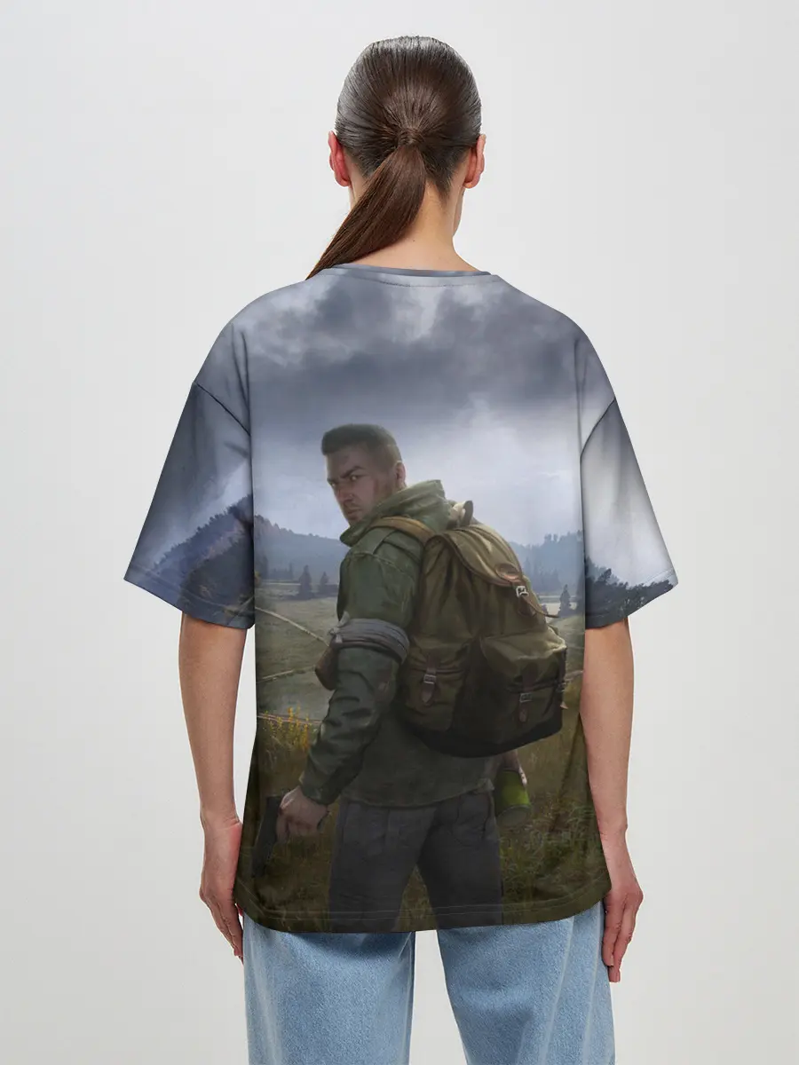 Женская футболка оверсайз / DAYZ POSTER | ДЕЙЗИ ПОСТЕР