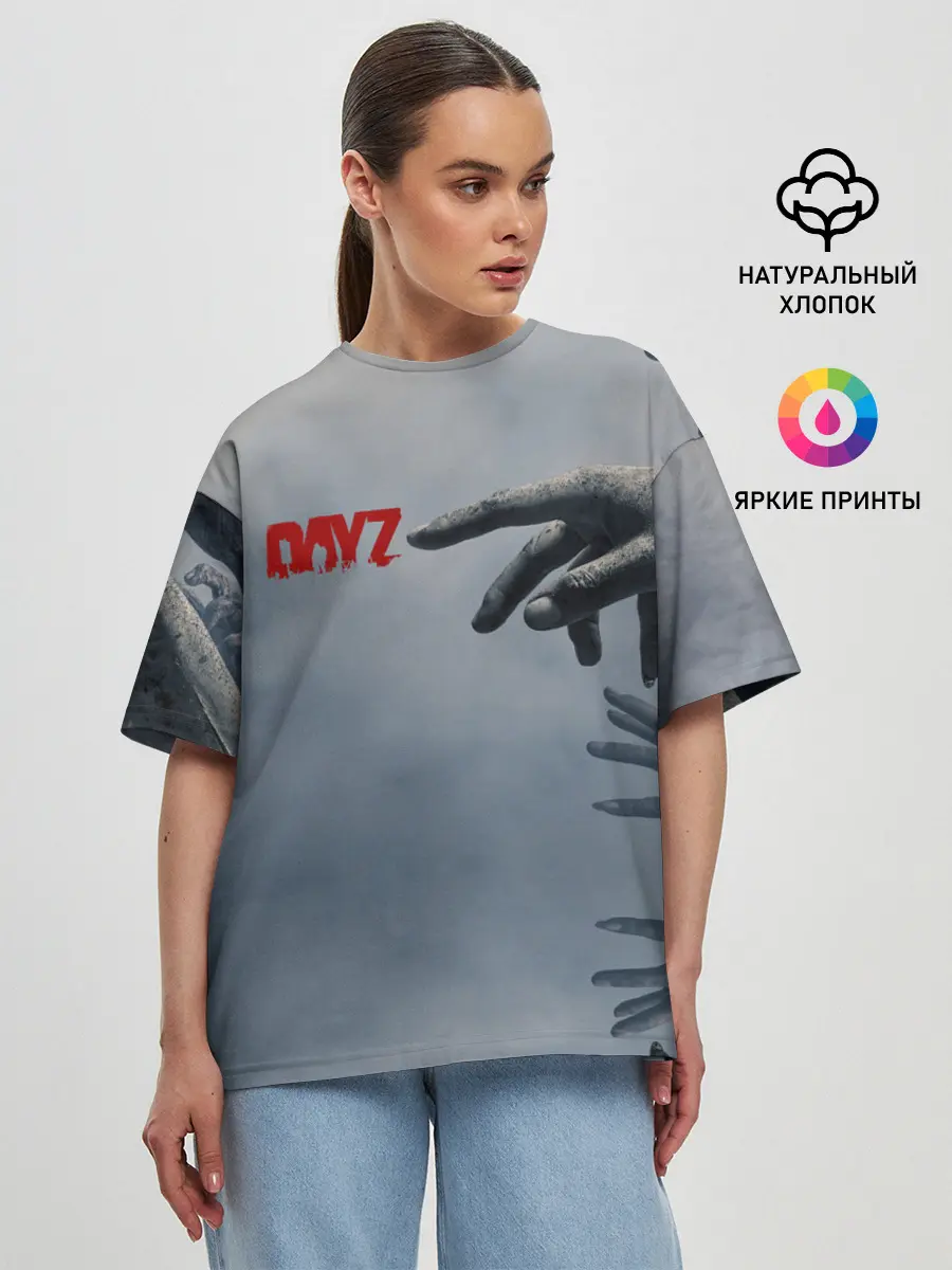 Женская футболка оверсайз / DAYZombie | ДЕЙЗИ