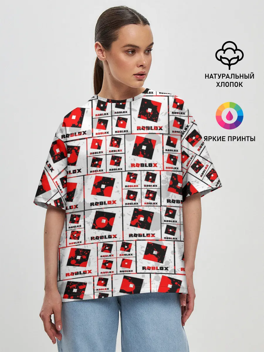 Женская футболка оверсайз / ROBLOX