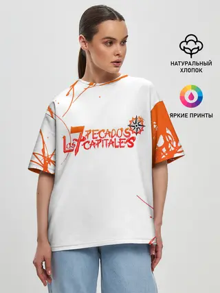 Женская футболка оверсайз / Nanatsu no Taizai logo