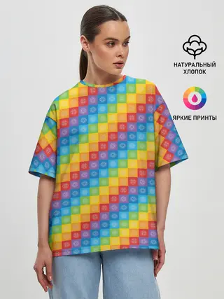 Женская футболка оверсайз / Чакры