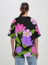 Женская футболка оверсайз / Ночные цветы