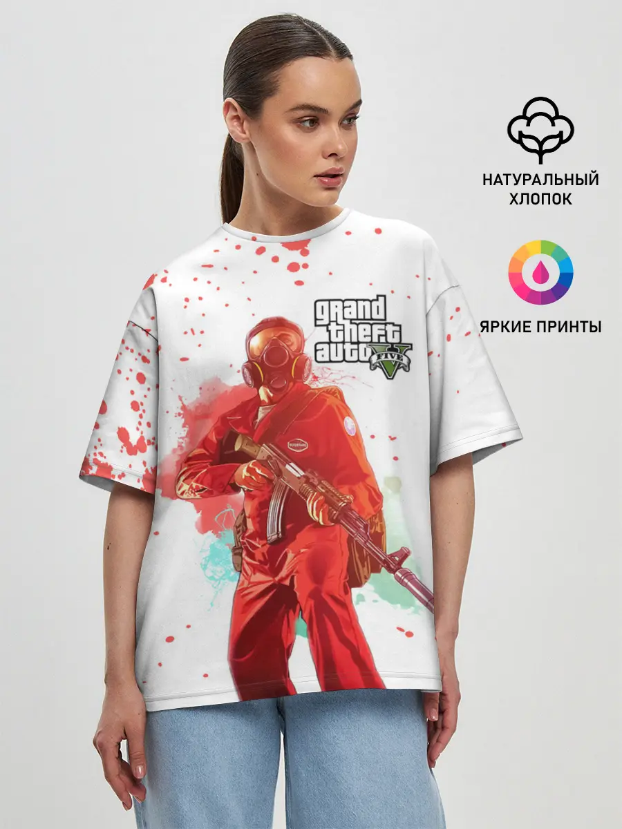 Женская футболка оверсайз / Grand Theft Auto V | GTA 5