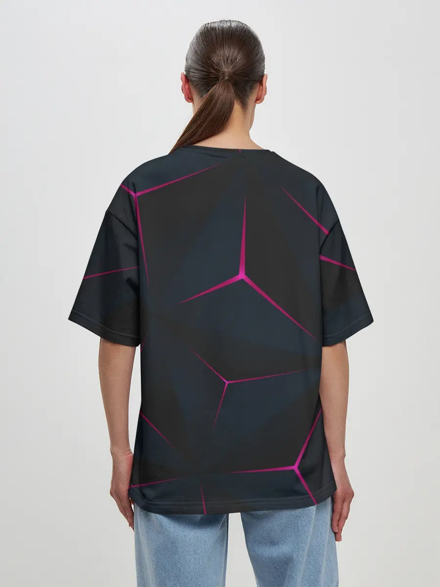 Женская футболка оверсайз / Абстракция Узор