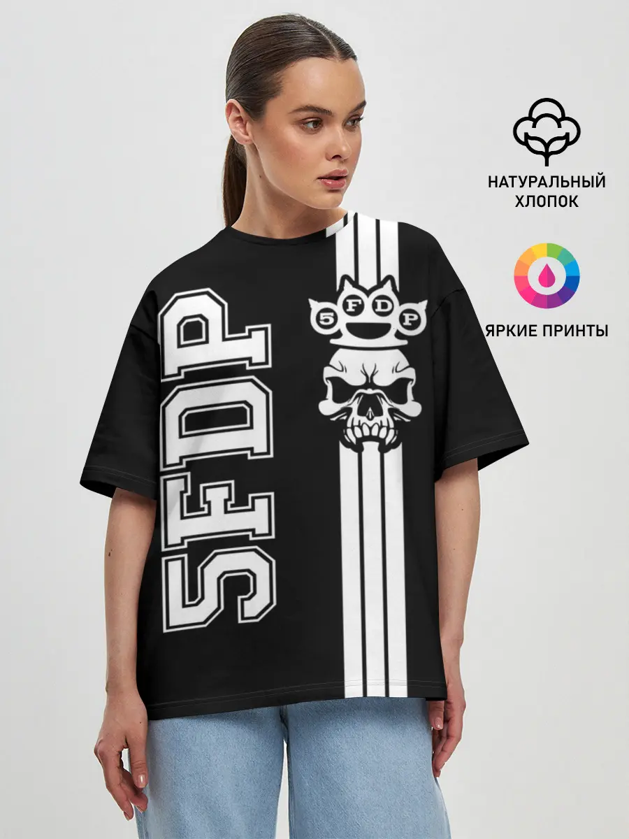 Женская футболка оверсайз / Five Finger Death Punch [2]