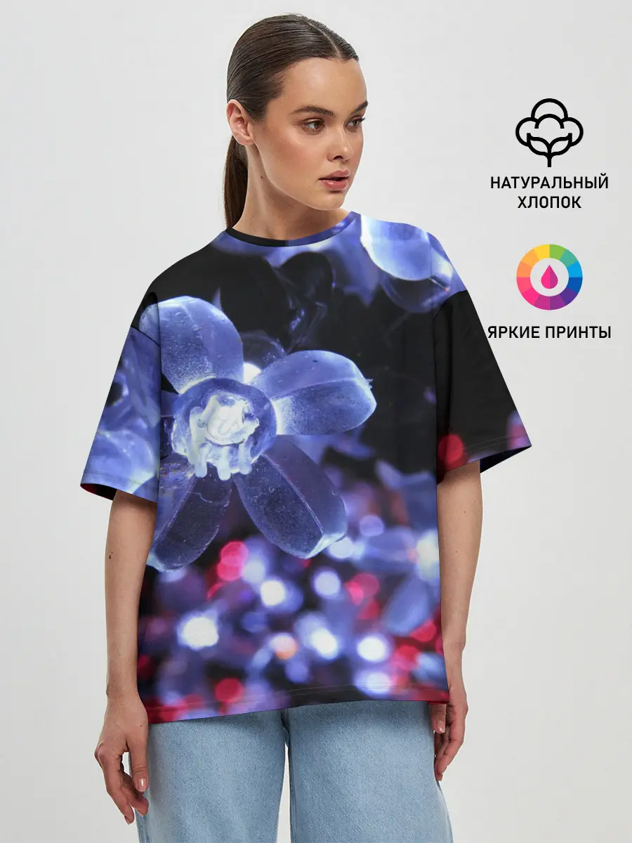 Женская футболка оверсайз / Неоновые цвета