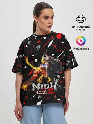 Женская футболка оверсайз / NIOH 2