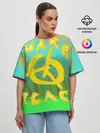 Женская футболка оверсайз / Make peace