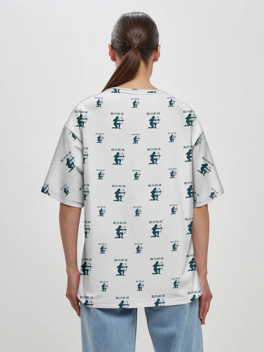 Женская футболка оверсайз / Стрелец