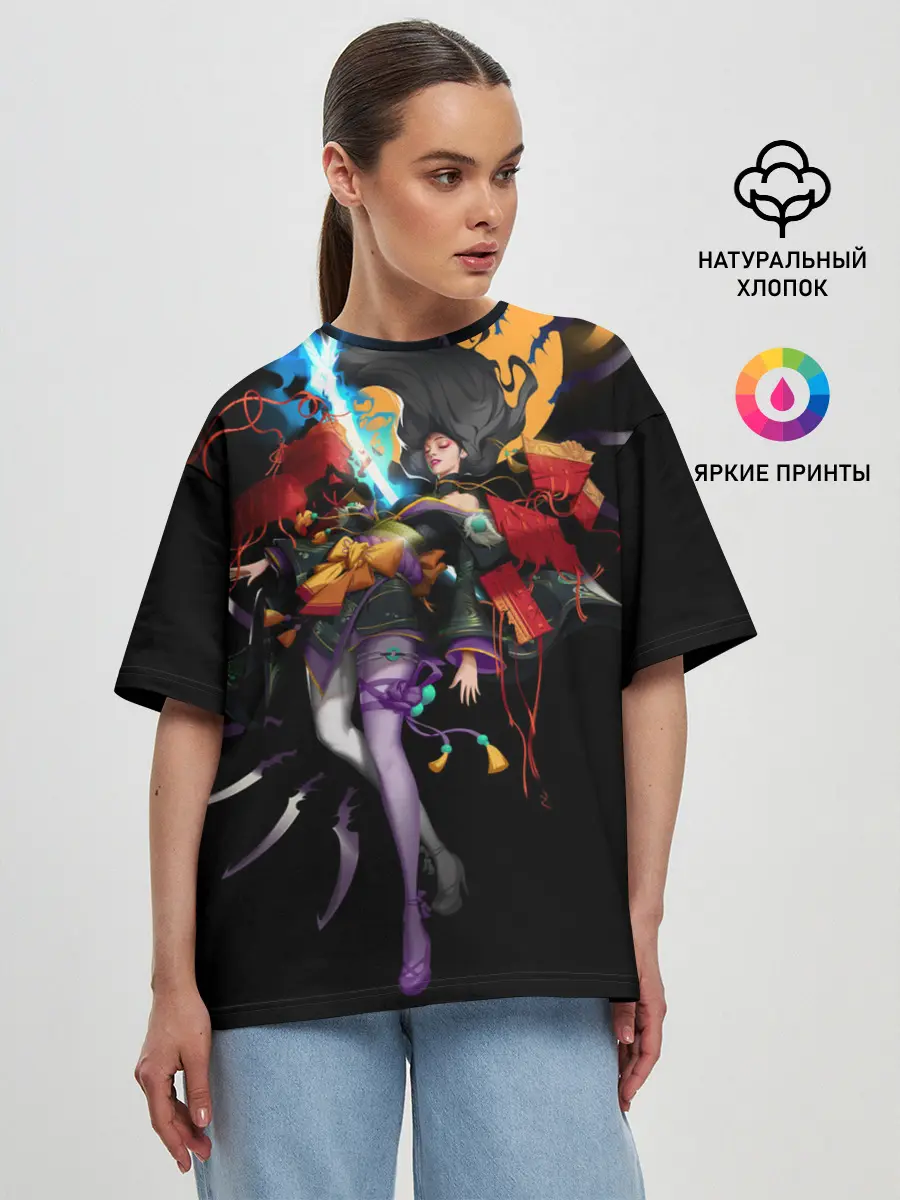 Женская футболка оверсайз / lrelia | LOL