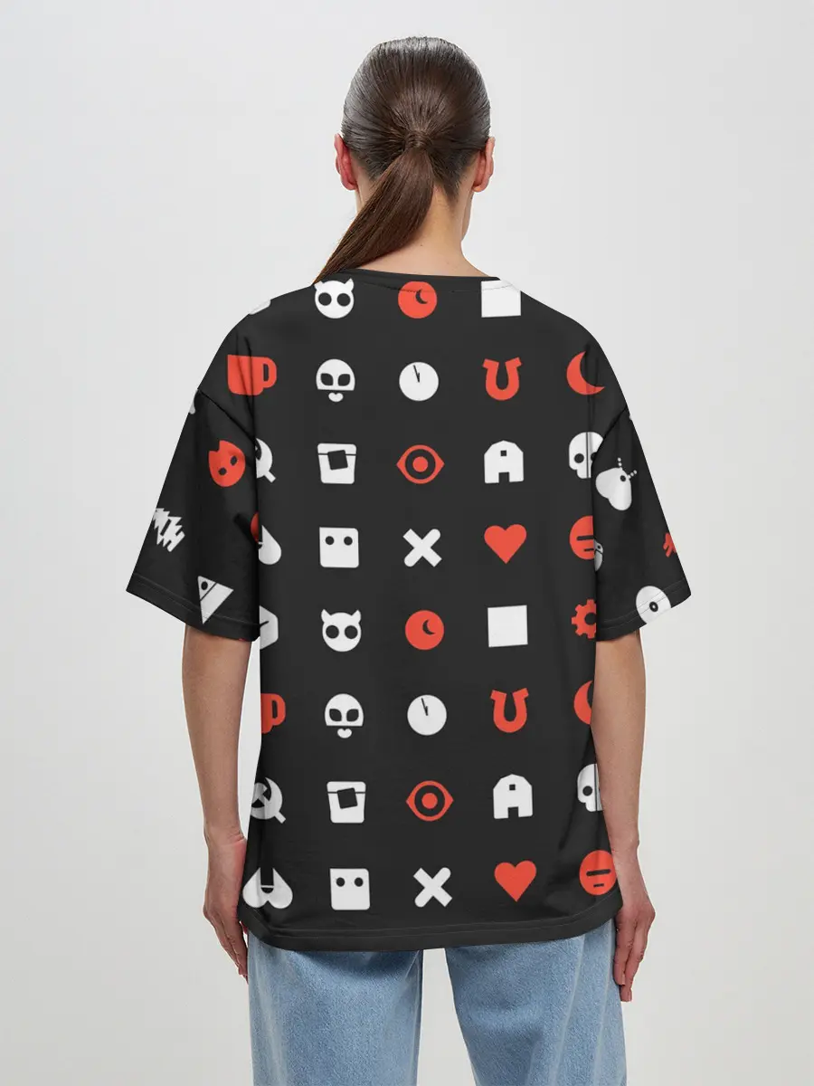 Женская футболка оверсайз / Любовь смерть и роботы