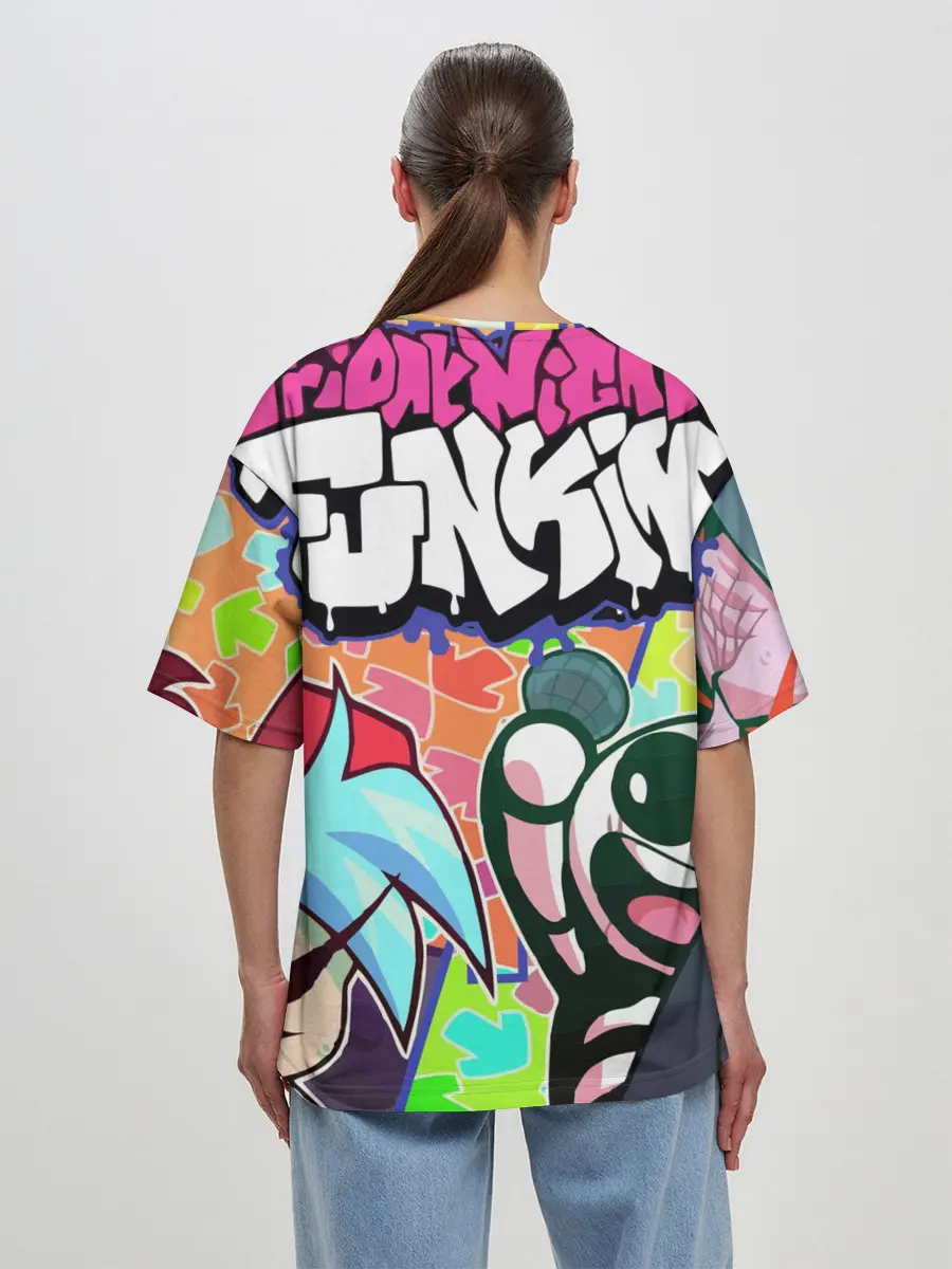 Женская футболка оверсайз / Friday night funkin