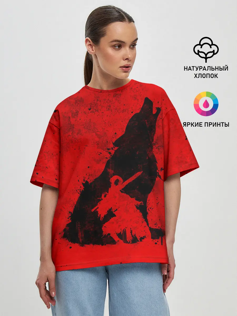 Женская футболка оверсайз / DARK SOULS | ТЁМНЫЕ ДУШИ