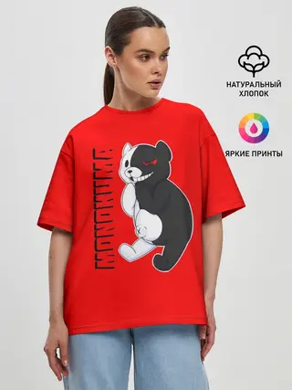 Женская футболка оверсайз / МОНОКУМА