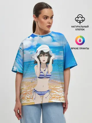 Женская футболка оверсайз / Маюри