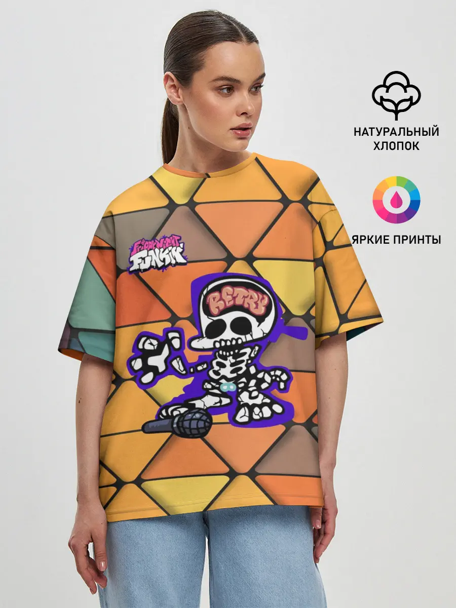 Женская футболка оверсайз / Friday Night Funkin