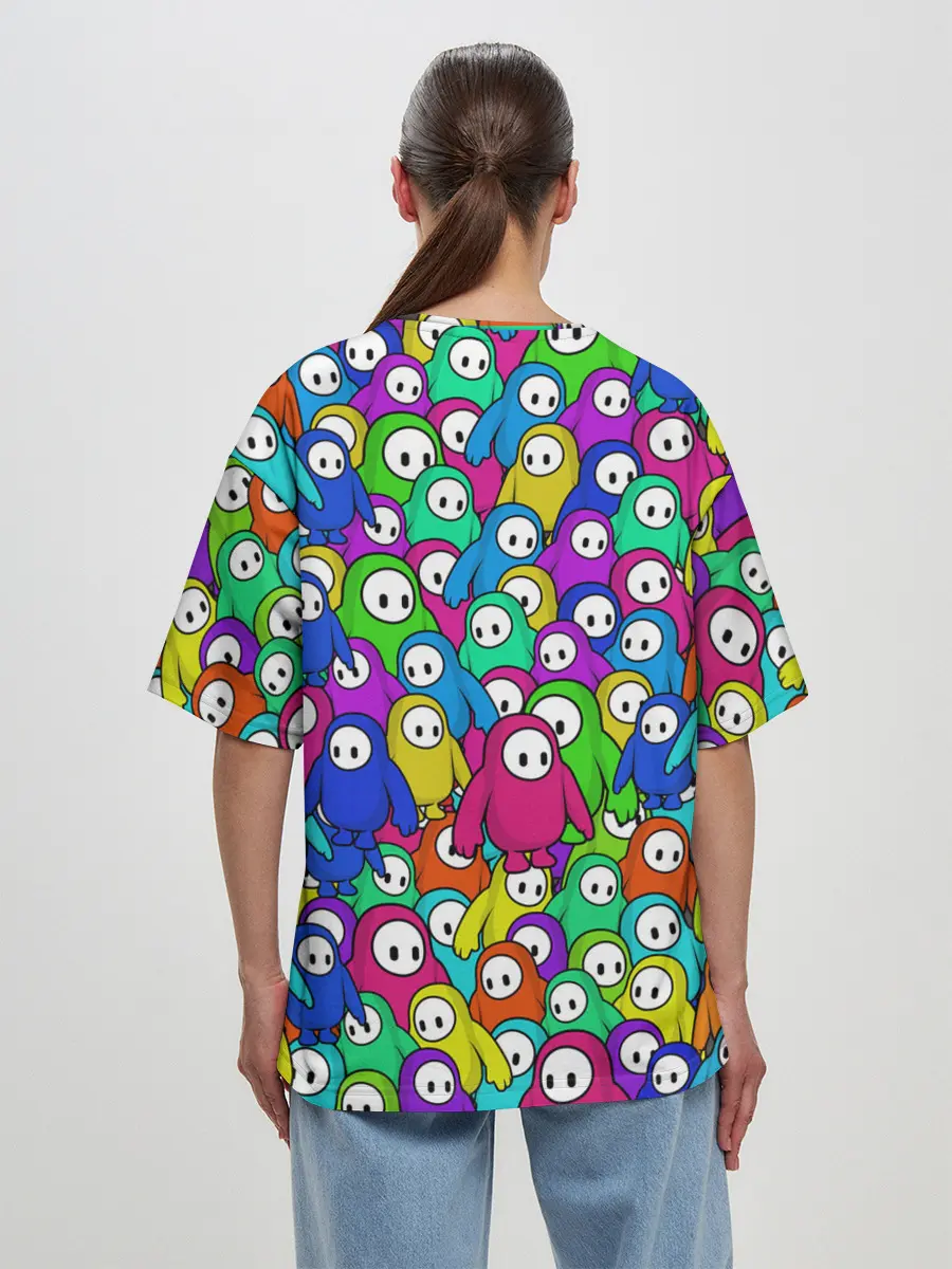 Женская футболка оверсайз / Fall Guys