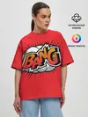 Женская футболка оверсайз / BANG