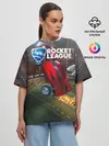 Женская футболка оверсайз / Rocket League