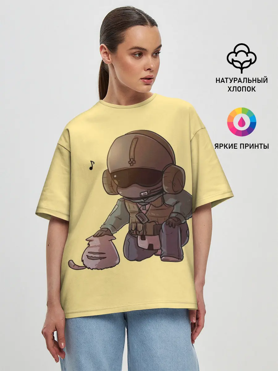 Женская футболка оверсайз / J?ger Rainbow Six