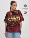 Женская футболка оверсайз / DOOM Eternal