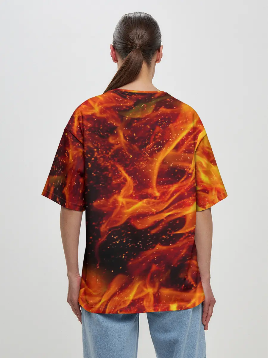 Женская футболка оверсайз / RAMMSTEIN