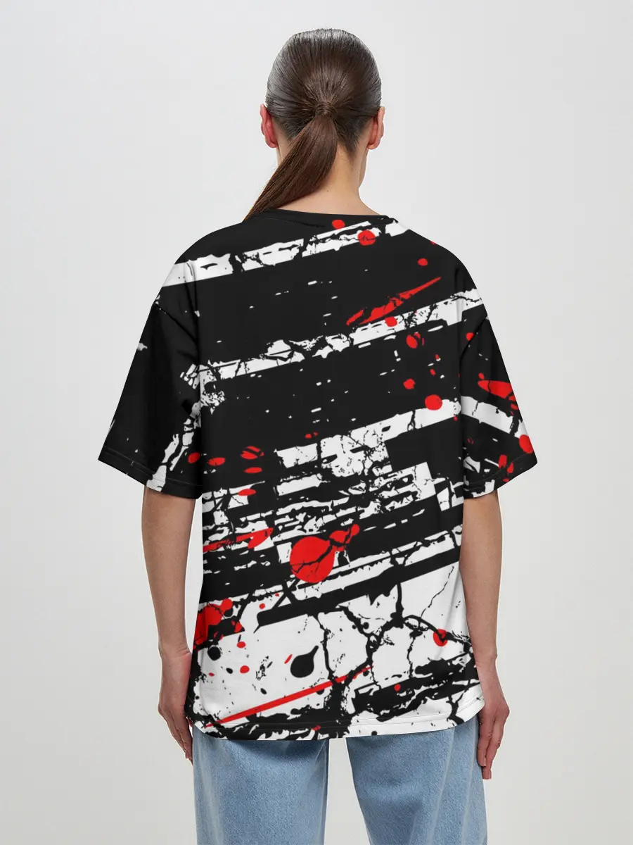 Женская футболка оверсайз / RAMMSTEIN